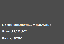 &nbsp;Name: McDowell Mountains Size: 22" X 26" Price: $750